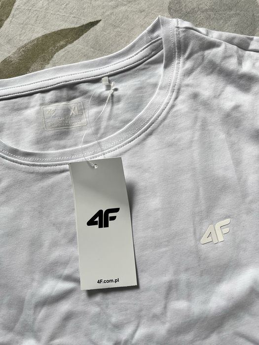 4f biala koszulka tshirt xl