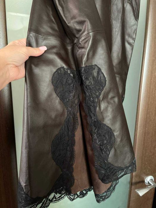 ZARA юбка шкіряна розмір ХЛ