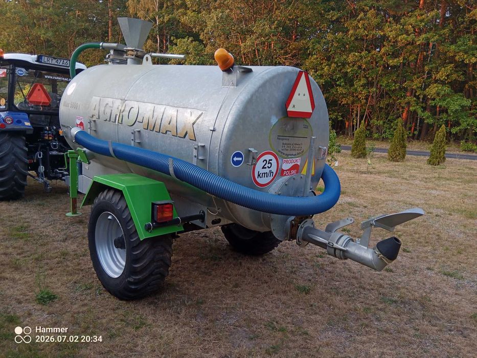 Beczkowoz agro Max 5000 l jak nowy używany do wody kilka razy meprozet pomot joskin