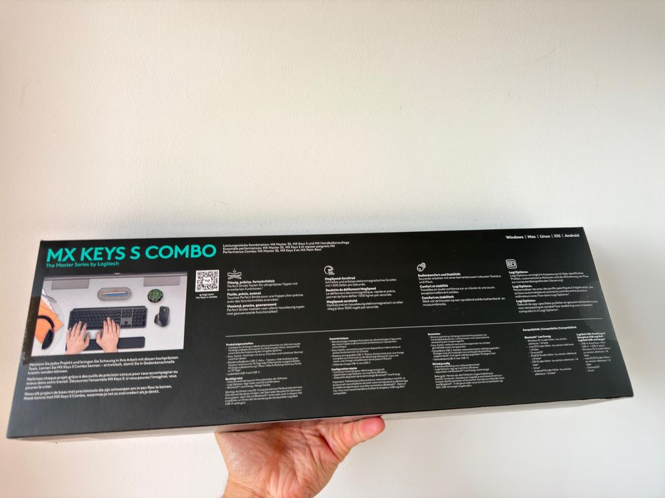 Logitech MX Keys S Combo Graphite QWERTZ Podświetlana