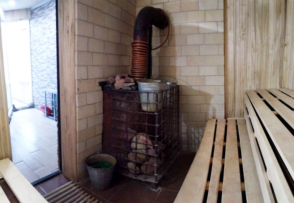 Баня, парная на дровах
