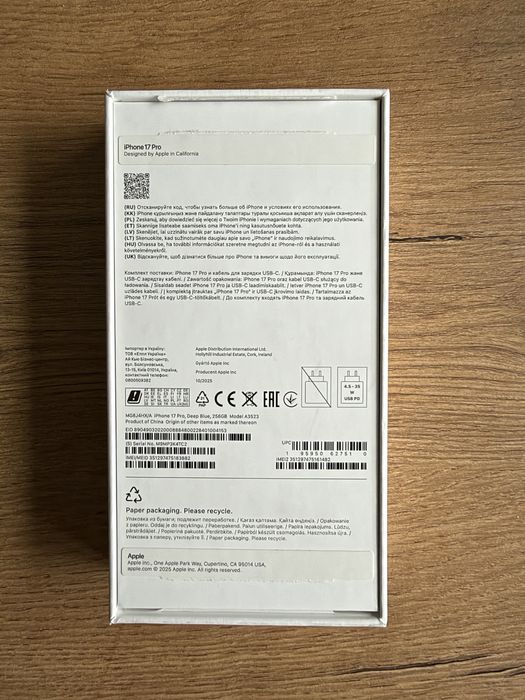 Iphone 17 pro 256
