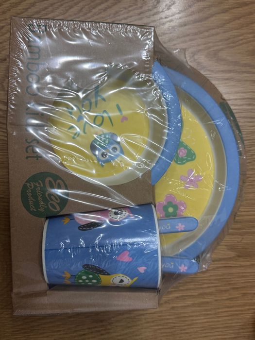 Дитячий посуд bamboo kids set