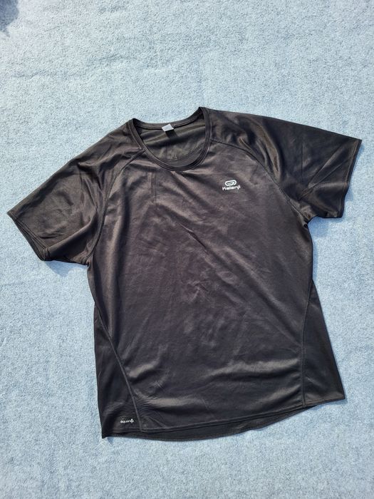 Czarny tshirt bluzka sportowa Kalenji uniseks 42 xl