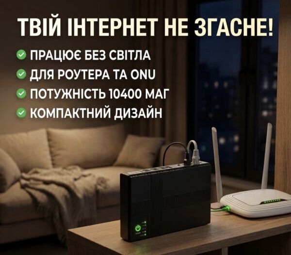 Новий дбж безперебійник для роутера модема павербанк ибп міні упс