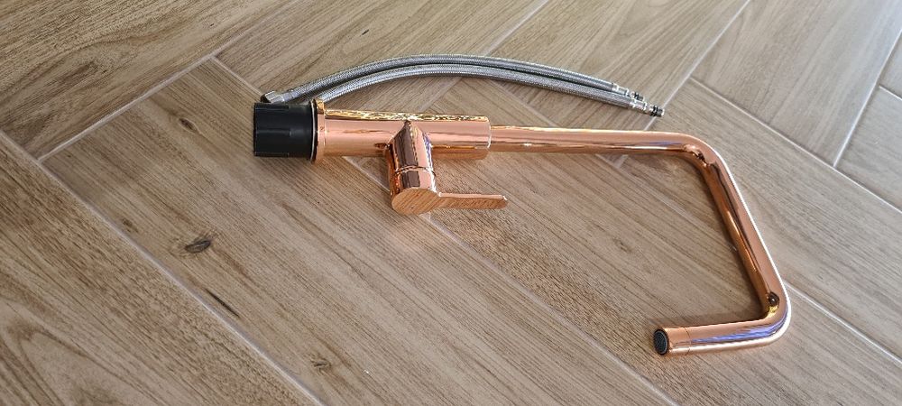 Bateria kuchenna rose gold połysk