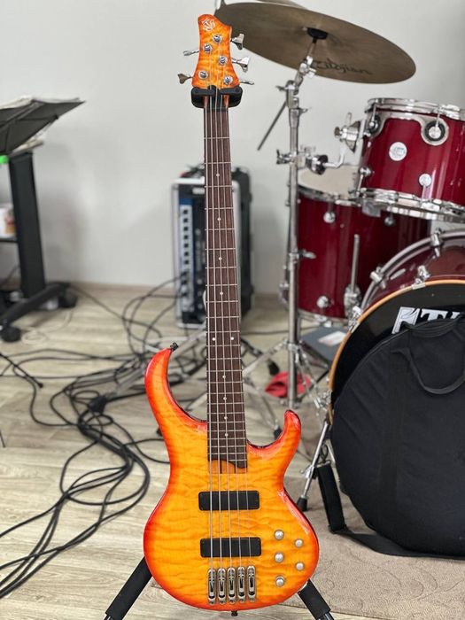 Ibanez BTB405QM 

5-струнна бас-гітара, дека — липа/