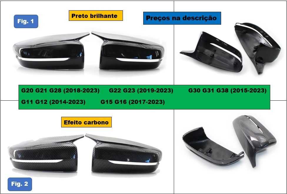 Spoiler aileron lip mala M Performance Style preto vários modelos BMW