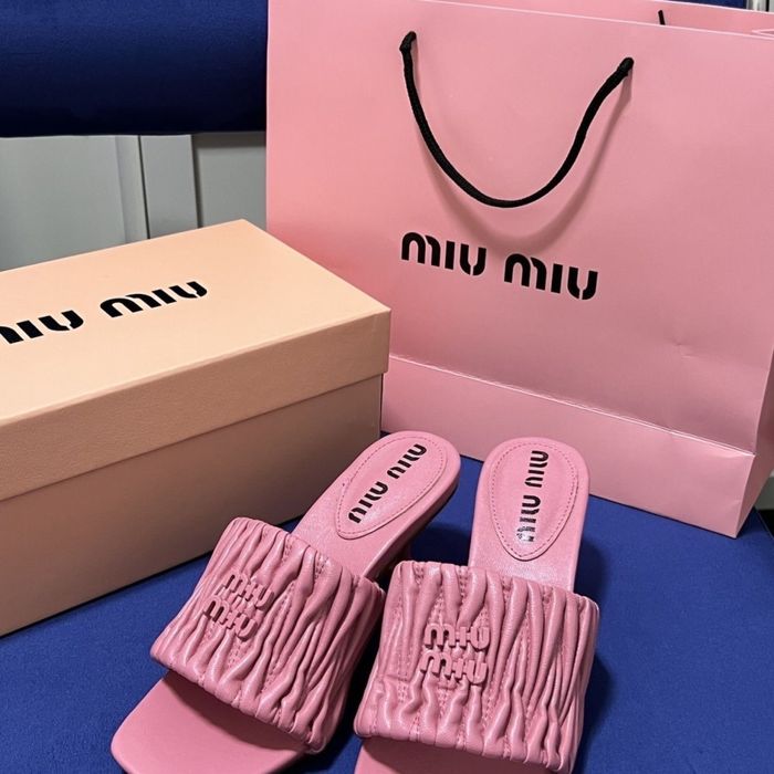 Klapki Mule Miu Miu! Skóra naturalna! Premium Jakość! 36-41