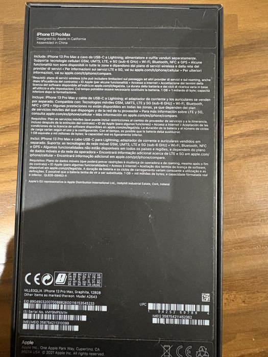 Caixas de telemovel sem uso