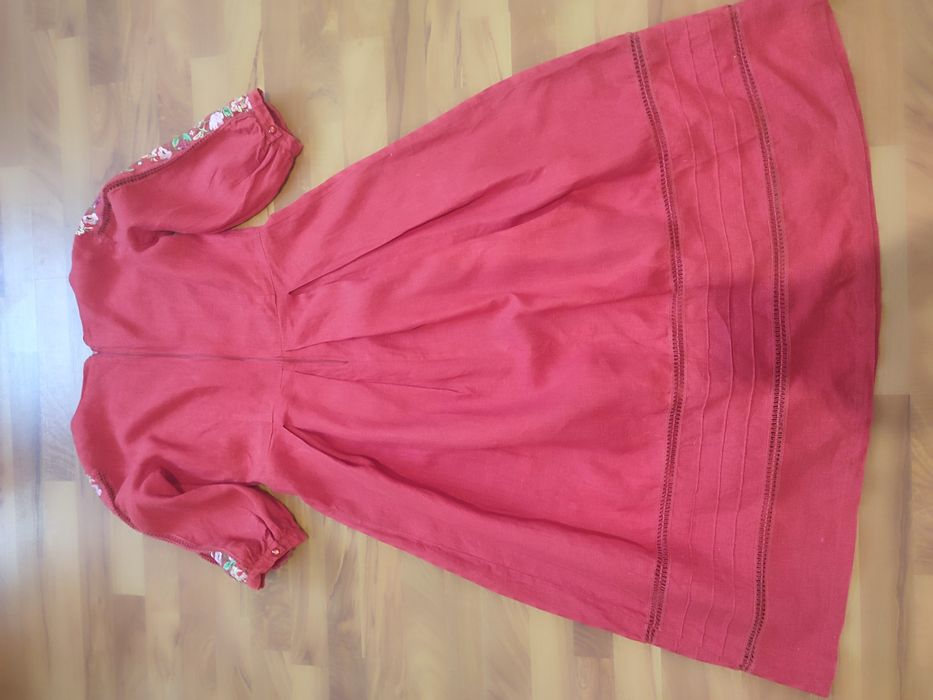 Льняна сукня-вишиванка 48