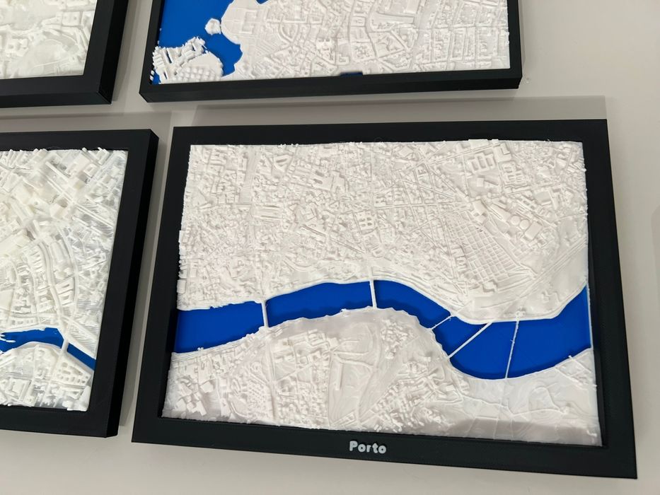 Mapa 3D Porto e Gaia