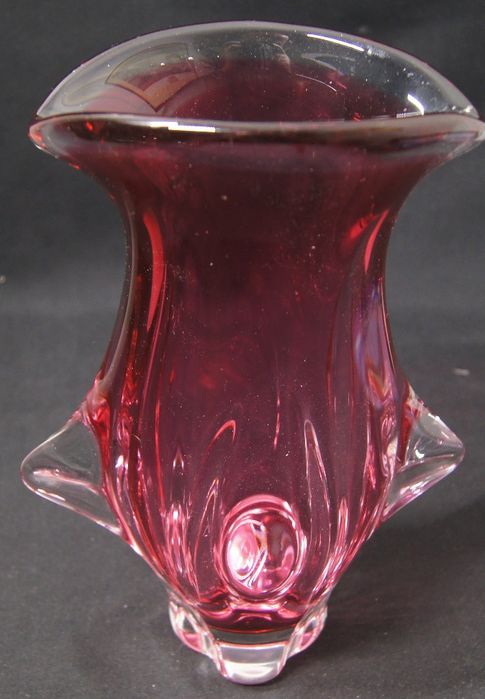 Wazon różowy 26,5cm Josef Hospodka 1960