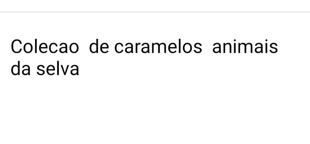 Cromos animais selvagens caramelos