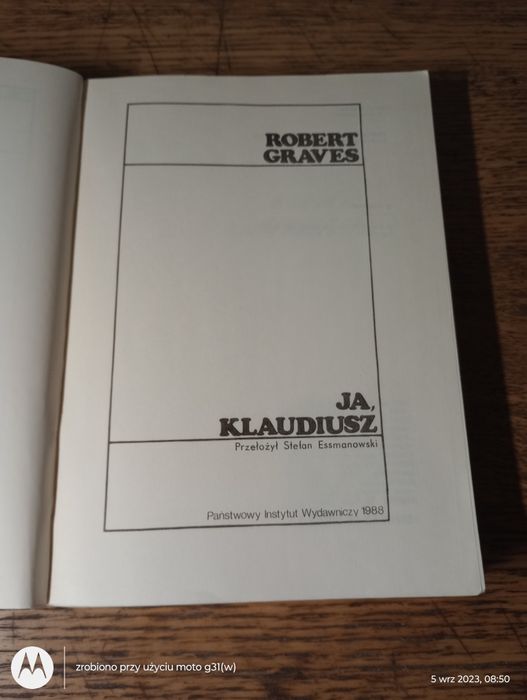 Ja, Klaudiusz. Robert Graves