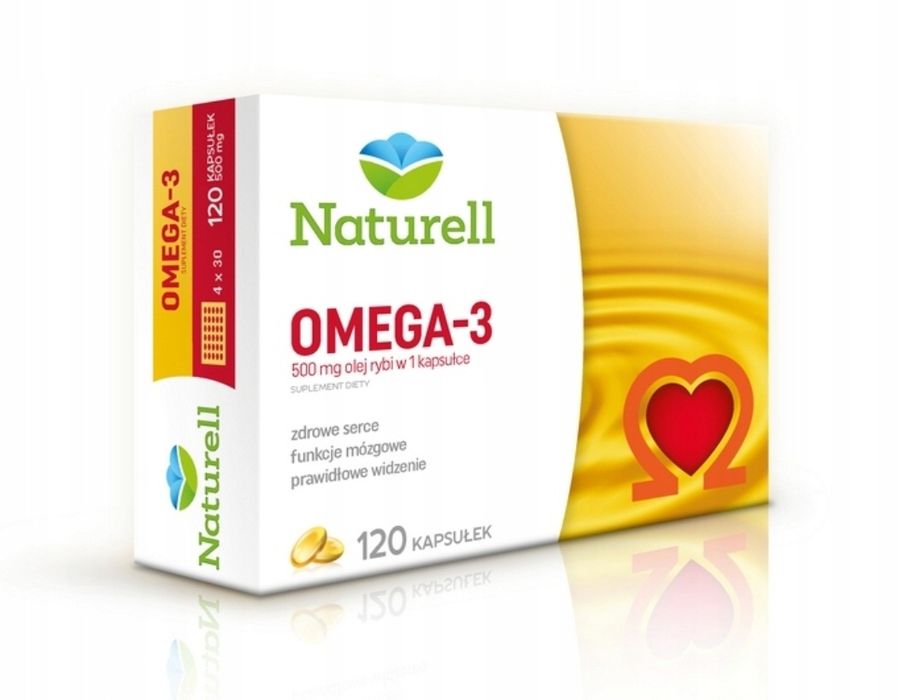 Omega 3 Naturell 120 kapsułek 500 mg