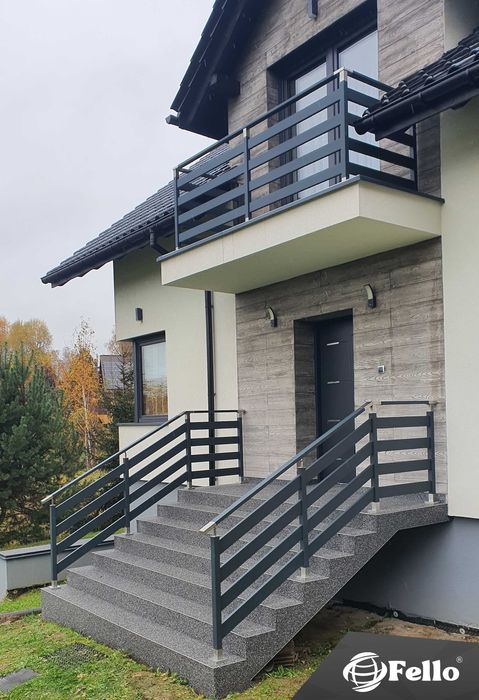 Balustrada balkonowa Classic 4 aluminium taras balkon barierka schody