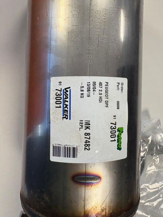 Walker 73001 Filtro de particulas citroen c4 407c5