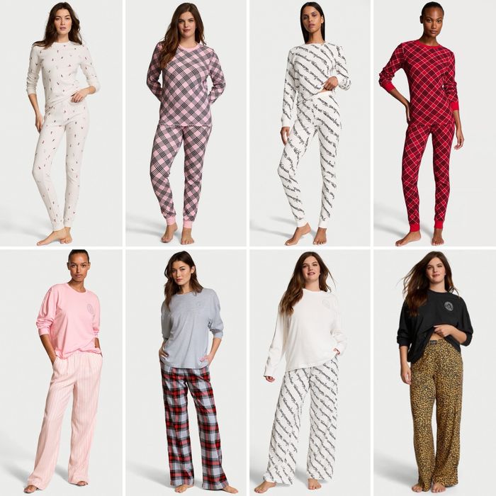 Піжама Victoria’s Secret довгий та короткий рукав різні кольори сатин