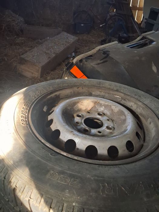 Opony lenie stalowe felgi 4 szt.