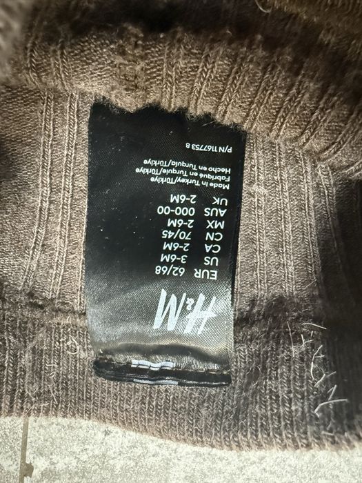 H&M baby tights wool rajtki wełniane brązowe 62-68 dające ciepło