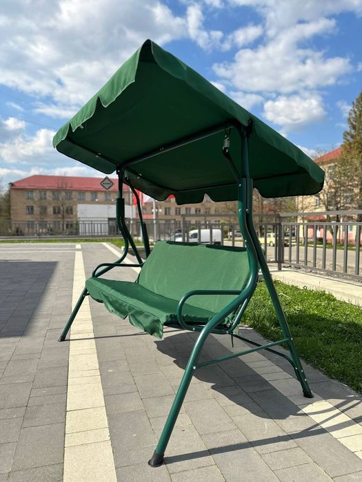 Садовая качель трёхместная.Качеля садова гойдалка.Гамак.