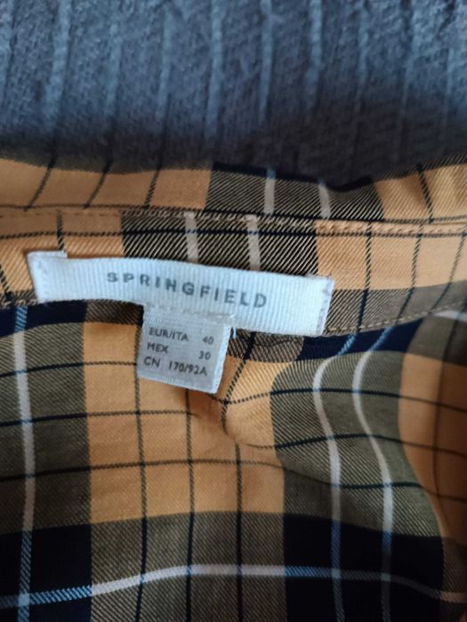 Camisa xadrez amarela