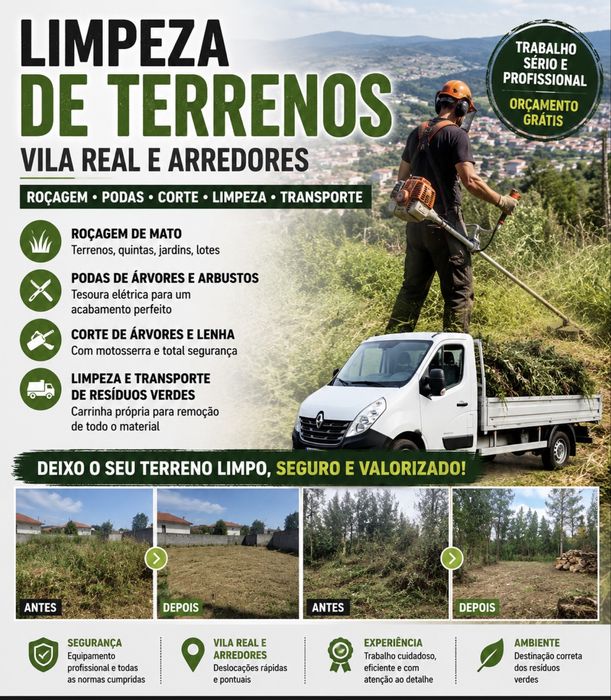 Manutencao de jardins e terrenos