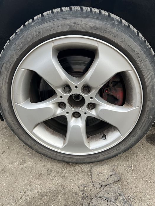 Felgi aluminiowe 17 cali 17” bmw 3 e46 opony zimowe komplet dunlop