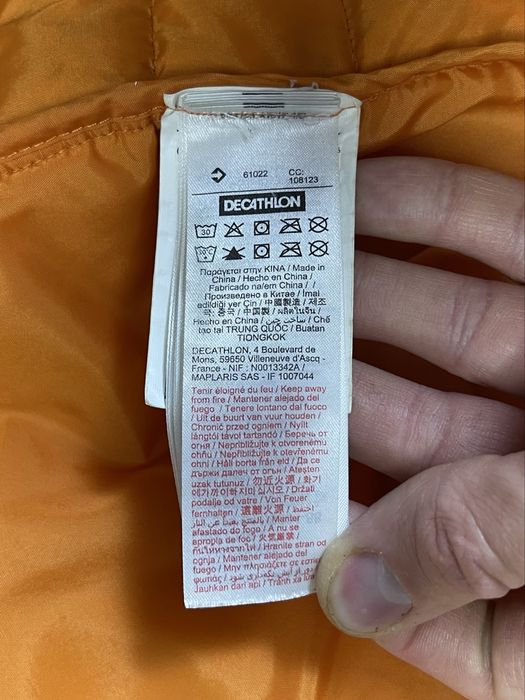 Quechua Decathlon куртка микропуховик M размер стеганая черная