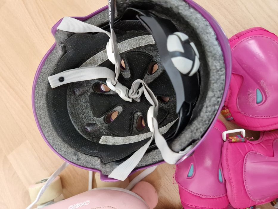 Wrotki oxelo r. 35 + kask+ komplet ochraniaczy