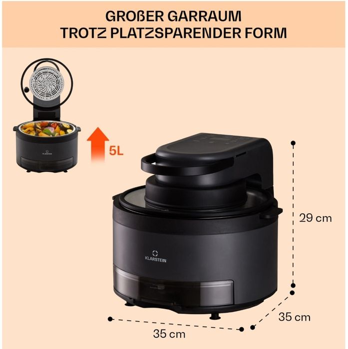 Фритюрница Klarstein Vendure с функцией приготовления на пару