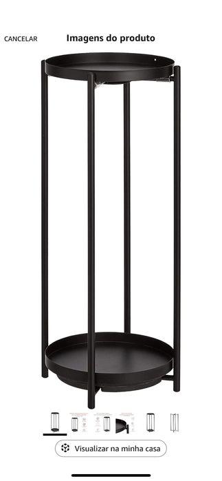 Conjunto de floreiras, uma do Ikea e outra da Amazon