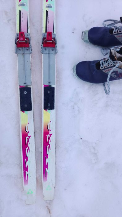 Narty dziecięce biegowe Fischer plus buty Salomon