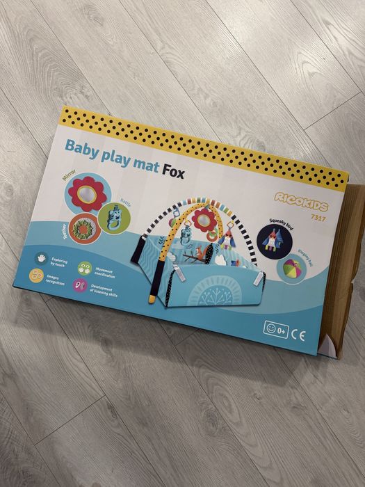Детский  коврик , baby play mat fox