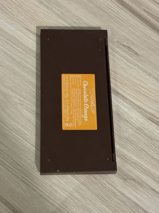 Pomaranczowa paleta czekoladka I < 3 makeup