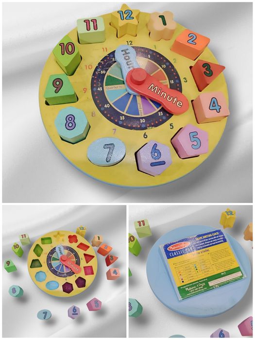 Дерев'яні Монтессорі шнурівка піраміда геометрика вкладка Сортер