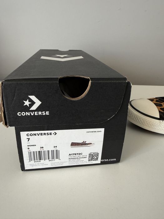 Converse baleriny trampki panterka 38 (wkładka:24cm)