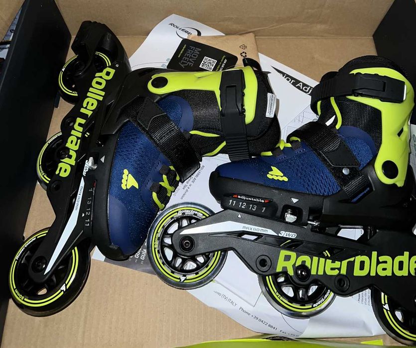 Ролики Rollerblade Microblade 3WD (blue-lime)