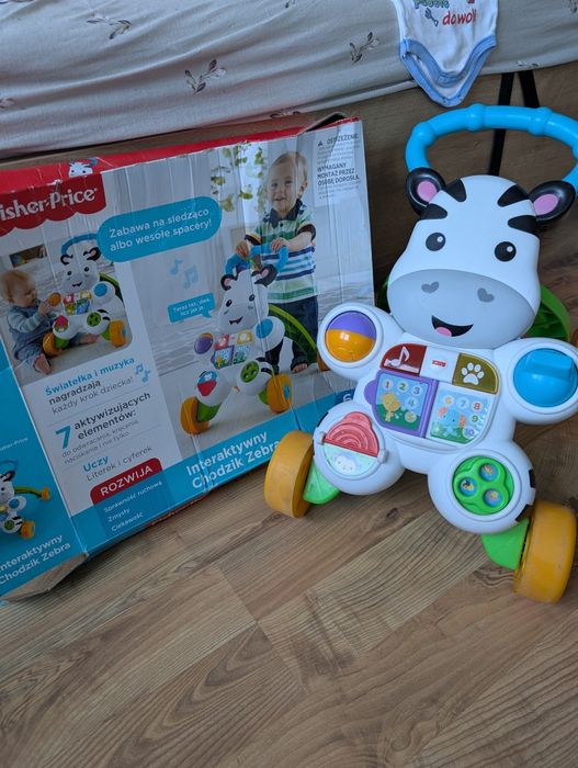 Chodzik zebra pchacz do chodzenia pchania