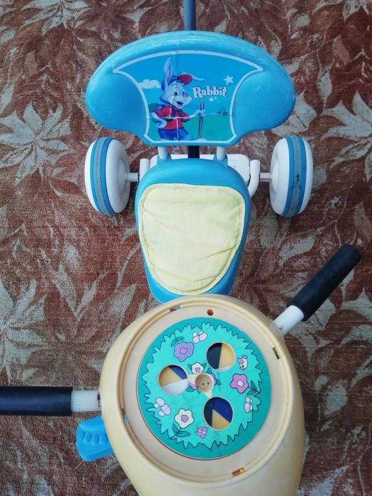 Велосипед трьохколісний з ручкою