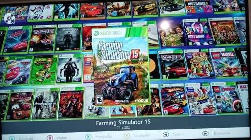Xbox 360 RGH3 dysk 1250gb