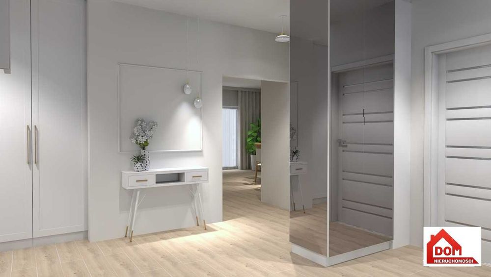 Apartament w stanie deweloperskim z wizualizacją