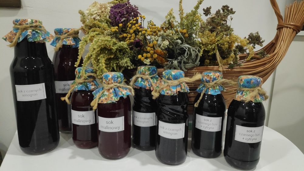 Sok malina, czarna porzeczka, czarny winogron