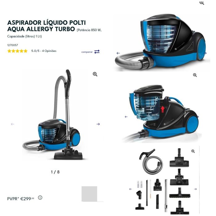 Aspirador líquido Polti Aqua Allergy Turbo