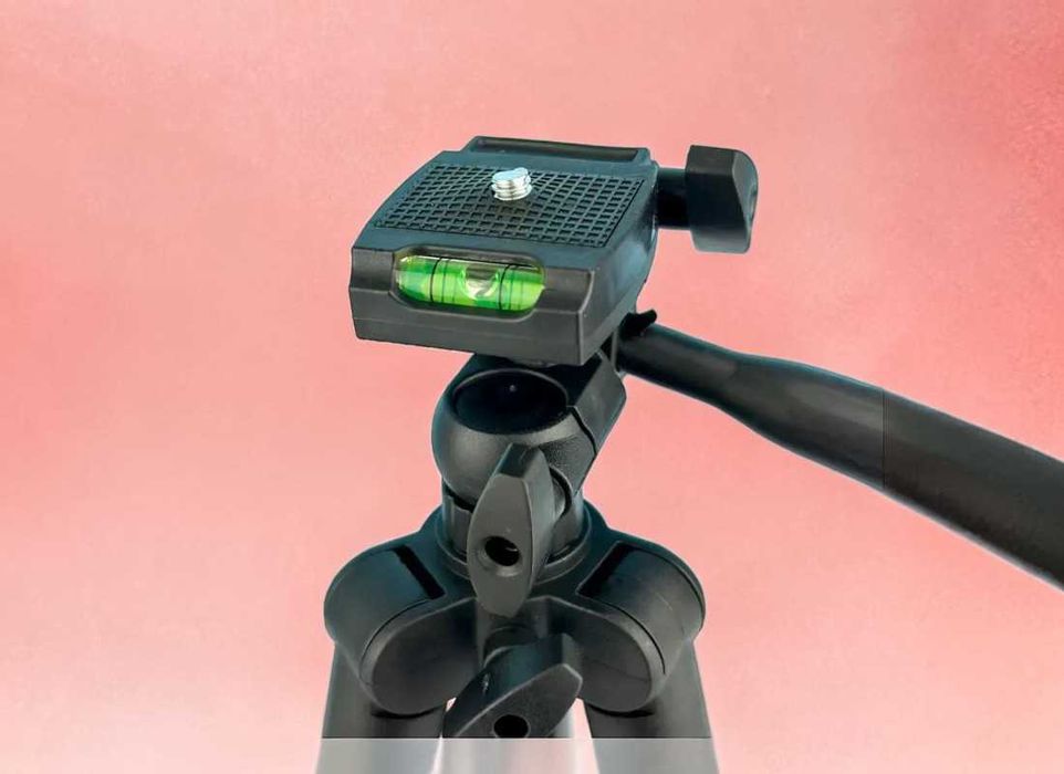 Металевий штатив тринога для смартфона 3120, висота 35–103 см, телескопічний штатив для телефону Металличекий штатив тренога для смартфона 3120