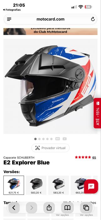 Capacete Schuberth e2 explorer + intercomunicador sc2