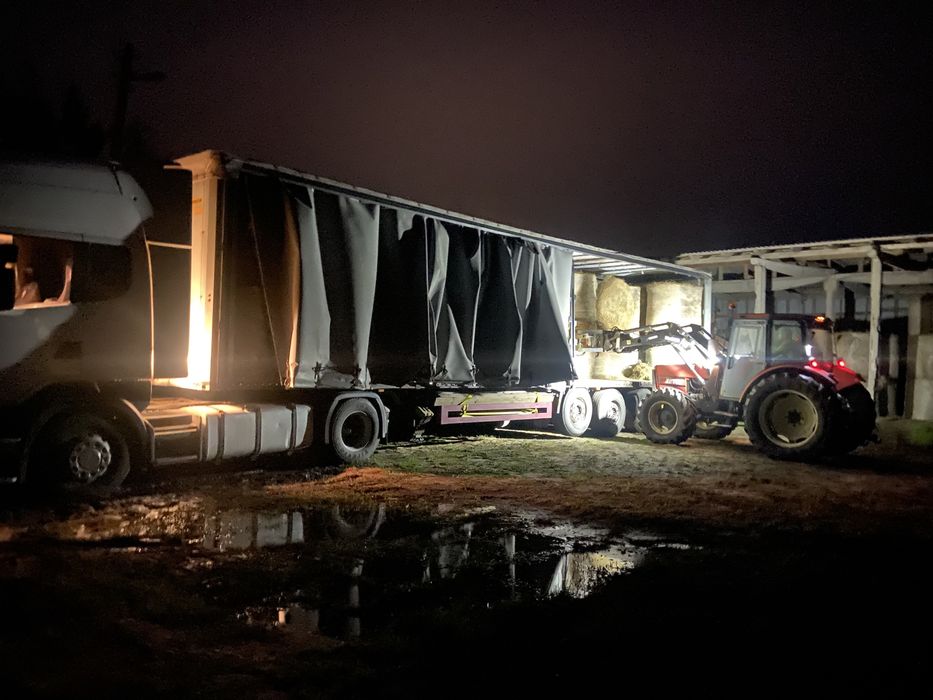 Transport bel słoma siano kukurydza