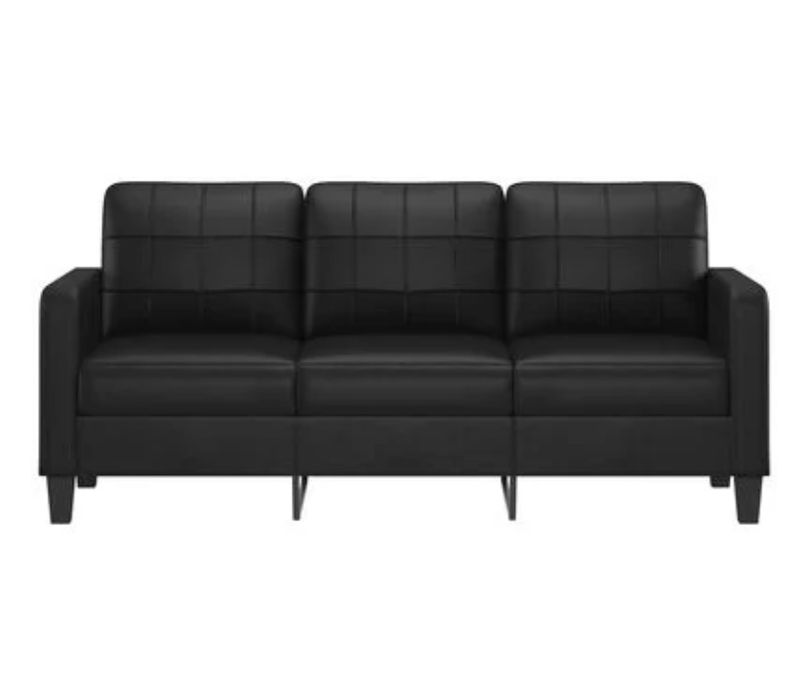 Sofa preto 3 lugsres
