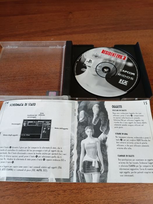 Resident Evil 3 Nemesis PS1 original PAL complete box manual